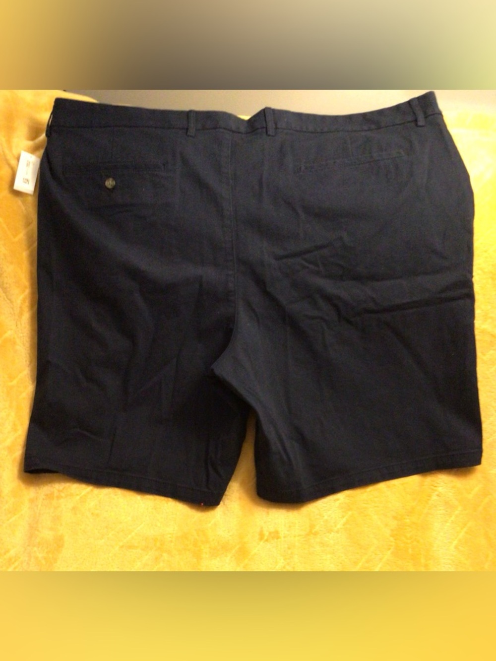 Old Navy Men's Navy Flat-Front Cotton Shorts -New- - Picture 2 of 6